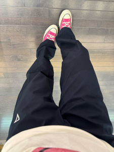 กางเกงกีฬาลำลองฤดูหนาวสำหรับผู้ชาย กางเกงขายาวทรงตรง ผ้าโพลีเอสเตอร์ 100% บุขนแกะหนา กันลม กันน้ำ กางเกงขายาวสไตล์อเมริกัน