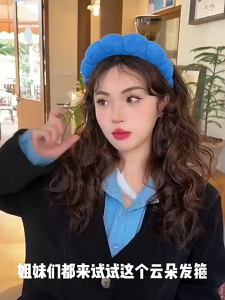 1PCS Fashion Sponge Headband Women Girls Puffy Hair Band Solid Color Hair Band Hair Accessories