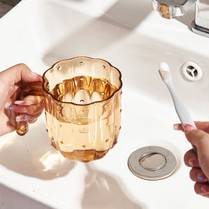 Homenhome hộ gia đình tối giản và sang trọng nhựa trong suốt bàn chải đánh răng cho cặp đôi ly