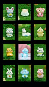 ORNAMEN MINIATUR MULTI MOTIF SHIO / SHIO / MOTIF LUCU 12 MULTI MOTIF - Dekorasi Meja Kantor dan Rumah (PVC)