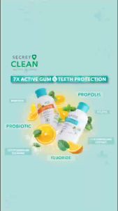 SECRET CLEAN Propolis Antiseptic Mouthwash Obat Kumur 150ml