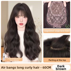 SHANGE | Quick Wear Wavy Long Wig No Net Required Fullness Enhancing Top Hairpiece