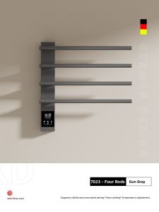 DXD | Electric Heating Towel Rack with Small Size Holes Carbon Fiber Drying Hanger