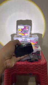 Senter kepala ZOOM Super Turbo PROBEST P-100Z 100W Cahaya Putih 4800mah Body alumunium tahan 30 jam