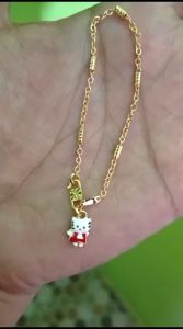 Gelang Titanium Anti Karat & Lapis 18k Emas untuk Anak & Bayi