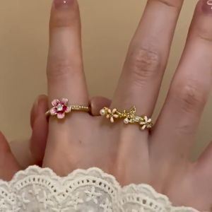 Ring Ins Fashionable Exquisite Adjustable Gold Silver Rings/ Cincin Emas Perak [Ready Stock Malaysia]