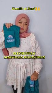 KiddieHaven Gendongan Bayi Depan umur 1-3 tahun M Shape Motif GRFILD HUG Baby wrap 3in1 Geos