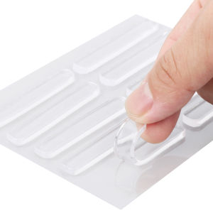 100PCS Self Adhesive Silicone Clear Bumpers Wall Protector Furniture Refrigerator Door Cabinet Glass mute Buffer Anti-crash Pad