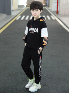 Cool Fashionable Boys Autumn Sportswear Set 2025 New Style Cotton Casual Outfit for 5-13 Years Old Kids Trendy Sweatshirt And Pants