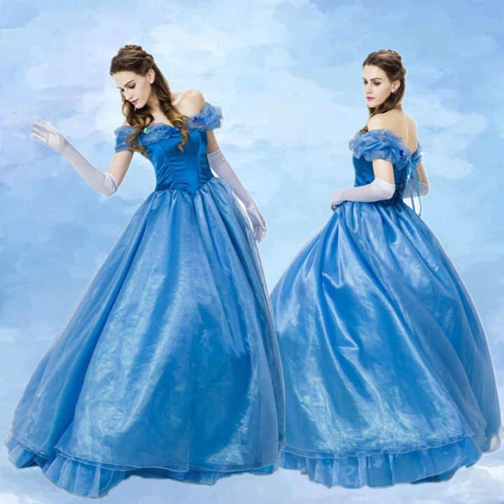 Cinderella Dress Cheap Princess Dresses For Adults Halloween Adult