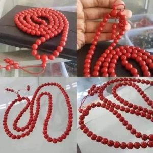 Mala Tasbih 108 Natural Coral Jepang Marjan koral asli
