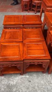 Đôn vuông chiệnĐôn bày đồ kê tượngcây cảnh gỗ gõ mặt 35cm cao 50607080