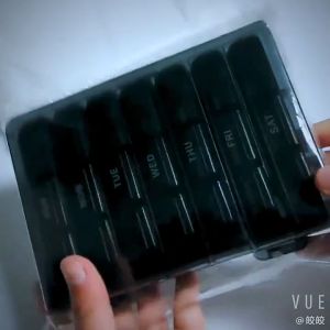 HOL Weekly Pill Storage Organizer 7-Day Small Pill Case Medicine Storage Container for Pills Vitamin To Store Pills Or Small Items