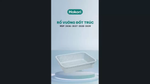 Rổ nhựa vuông đốt trúc Việt Nhật 4 size đựng đồ dùng nhà tắmnhà bếp Bền Đẹp