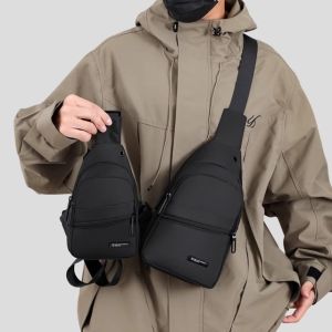 กระเป๋าคาดหน้าอกผู้ชาย กระเป๋าผ้าใบกันน้ำสำหรับเดินทางระยะสั้น กระเป๋าสะพายไหล่ข้างเดียวแบบลำลอง กระเป๋าคาดหน้าอกสำหรับเดินทางแบบลำลอง