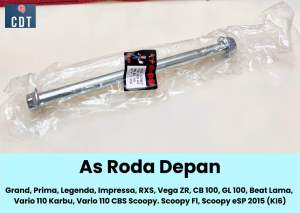 As/Mur Roda Depan Astrea Grand /Beat Lama/Vario 110 Karbu/CBS/Scoopy/FI/Prima/Legenda/RXS/Vega ZR
