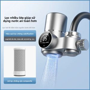Máy Lọc Nước Vòi Thông Minh Với Bộ Lọc Gốm Tháo Rời Chống Cặn Máy Lọc Nước Gia Đình Cho Nhà Bếp & Phòng Tắm Nước Uống Tinh Khiết