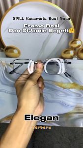 Kacamata Lensa Baca Anti Blue Pria Wanita Terbaru +100 sd +300 Kacamata Korea