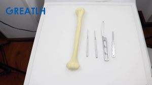 GREATLH Flat Bone Joint Bone File Joint Operation Bone File Orthopedic Instrument Stainless Steel