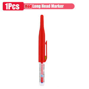 32mm Waterproof Long Nib Carpenter Pen Head Deep Hole Marker Pens Black/Blue/Red Ink for Woodworking Hand Tools Wholesale