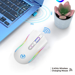 Wireless Gaming Mouse RGB Backlit Rechargeable 2.4G Optical Right-Handed Cartoon Theme
