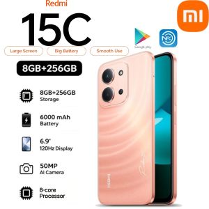 Redmi | Xiaomi Redmi 15C 5G Smartphone - 2026 New Global Edition 8GB RAM 256GB Storage 6.81-inch Display Dual SIM Dual 4G VoLTE
