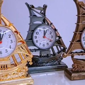[MSIA SHIP] NOVELTY Aesthetic Yacht Alarm Clock Console Table Decor Accessories Classic Retro Home Office Fengshui Decorations Items Hadiah Birthday Gifts Christmas Present Souvenir Cenderahati Jam Loceng Kapal Layar Klasik Rak TV Hiasan Meja 摆设 装饰