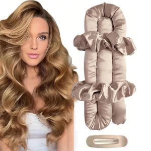 Fashion Potable No Heat Hair Curler Heatless Curling Rod Headband Hair Rollers Silk Curl Sleeping Lazy Soft Curlers Styling Tool