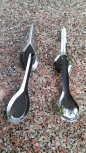 Muỗng Ăn Cơm INOX Cao Cấp Cán Ngắn 15cm Anphacook - Thìa Ăn Cơm Ăn Phở  Thìa Súp INOX