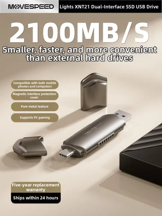 MOVESPEED | Large Capacity High Speed Transfer Dual Interface Type-C USB Drive