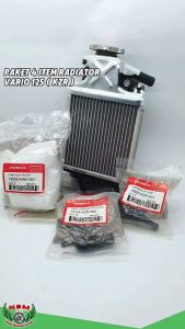 Radiator assy Vario 125 ( paket 4 item kzr ) waterpump assy + termostat assy + sambungan T Pipa Radiator Vario 125 / Vario 150 / Pcx 150 / Adv 150