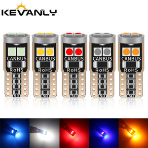KEVANLY | 2pcs W5W T10 LED Bulbs Canbus 6SMD 12V 194 168 Car Interior Dome Reading Trunk License Plate Parking Lights Auto Signal Lamp