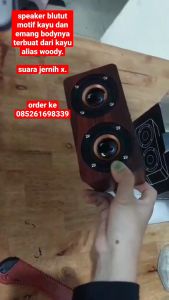 [ BAYAR DITEMPAT ] EXTRA BASS Speaker Bluetooth Berkualitas Desain Elegan Stereo Subwoofer - Brown