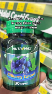 NUTRIMAX BILBERRY 30 / SUPLEMENT MATA