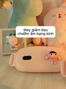 Máy massage bụng kinh Máy chườm ấm giảm đau cho phụ nữ 3 chế độ