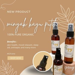 Minyak Kayu Putih TF Kualitas Premium Penyulingan Terbaik Asli Ambon Pulau Buru Roll on spray flip botol