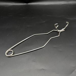 High Temperature Resistant Quartz Bowl Clamp Gold Silver Melt Auxiliary Frame Stainless Steel Jewelry Melting Tool Handheld Clamp