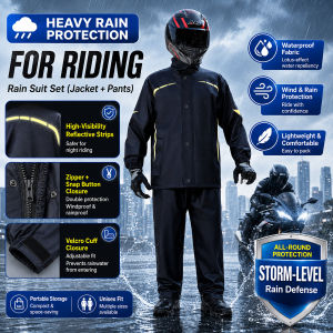 Reflective Raincoat Set Motorcycle Raincoat Set Waterproof Raincoat For Motorcycle Bicycle Outdoor For Man and Women