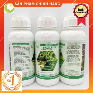 NẤM ĐỐI KHÁNG TRICHODERMA BACILLUS HLC (DẠNG NƯỚC) 500ML - Ủ PHÂN CHUỒNG TƯỚI CÂY ĐỐI KHÁNG NẤM BỆNH CẢI TẠO ĐẤT