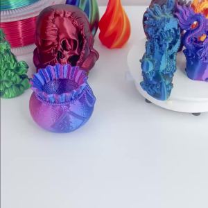 Three Color PLA Silk Filament 250g per Roll Net Weight Suitable for FDM 3D Printers 1.75mm Silk PLA 3D Printing Material.