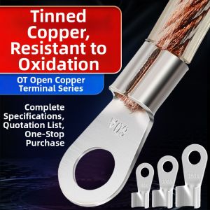 YUANYING | Tin-plated Copper OT Crimp Terminal 100 Pieces