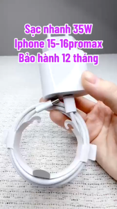 ( 15-16promax đầu typec - typec) Bộ Sạc Nhanh 35W cho 15 - 16prm chân Type C An Toàn - Không Hại Máy