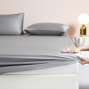 100% Lenzing Tencel Cooling Fitted Sheet - Queen/King | Cool Soft Breathable for Hot Sleepers