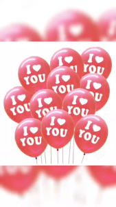 Size12 I LOVE YOU Balloon Wedding Balloons Party Decoration Festive Design Latex Balloons for Weddings Anniversaries Romantic Events