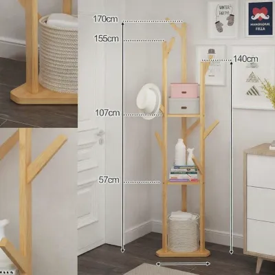 SHANNAIER | Multi-functional Coat Rack For Home Entrance