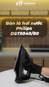 Bàn là hơi nước Philips DST5040/80 màu đen Nội Địa Đức công suất lớn GermanySnT 20109