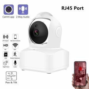 5MP WIFI IP PTZ Camera Indoor Smart Home CamHi APP Two-Way Audio Pan Tilt Wireless Network CCTV Camera With RJ45 Port