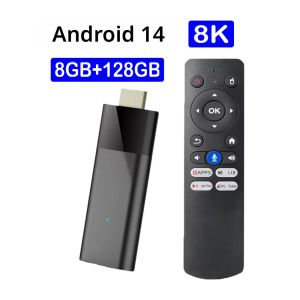 ทีวีสติ๊ก YOZHIXU รุ่น Q12 ระบบปฏิบัติการ Android 14 ชิปประมวลผล Allwinner H313 รองรับ Google Assistant บลูทูธ 5.4 รองรับวิดีโอ 8K หน่วยความจำ 8GB ความจุ 128GB เครื่องเล่นมีเดีย กล่องทีวีอัจฉริยะ รวดเร็ว