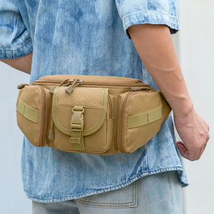 Outdoor Waist Bag Mens Waterproof  Camouflage Hunting Hiking Climbing Nylon Mobile Phone Belt Pack Combat Bags