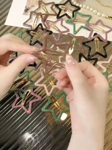 Jepit Rambut Bintang Star Hair Clip Sparkly Fringe Side Hairpin Cute Hair Clip Hair Accessories